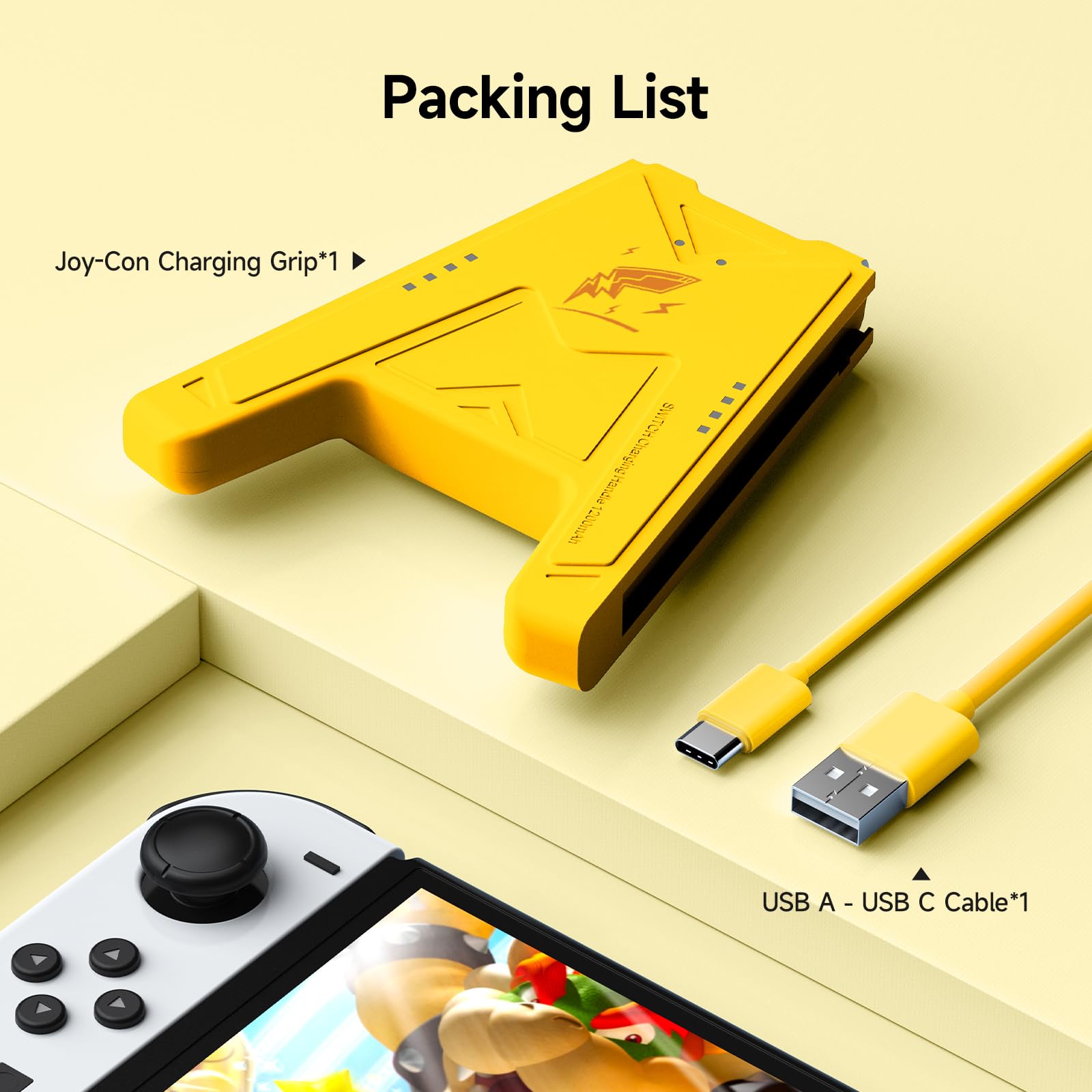Amazon.co.jp: Switch Joy-Con 充電グリップ 1200mAhバッテリー付き